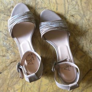 AGL Leather Ankle Strap Sandals Sz 7.5